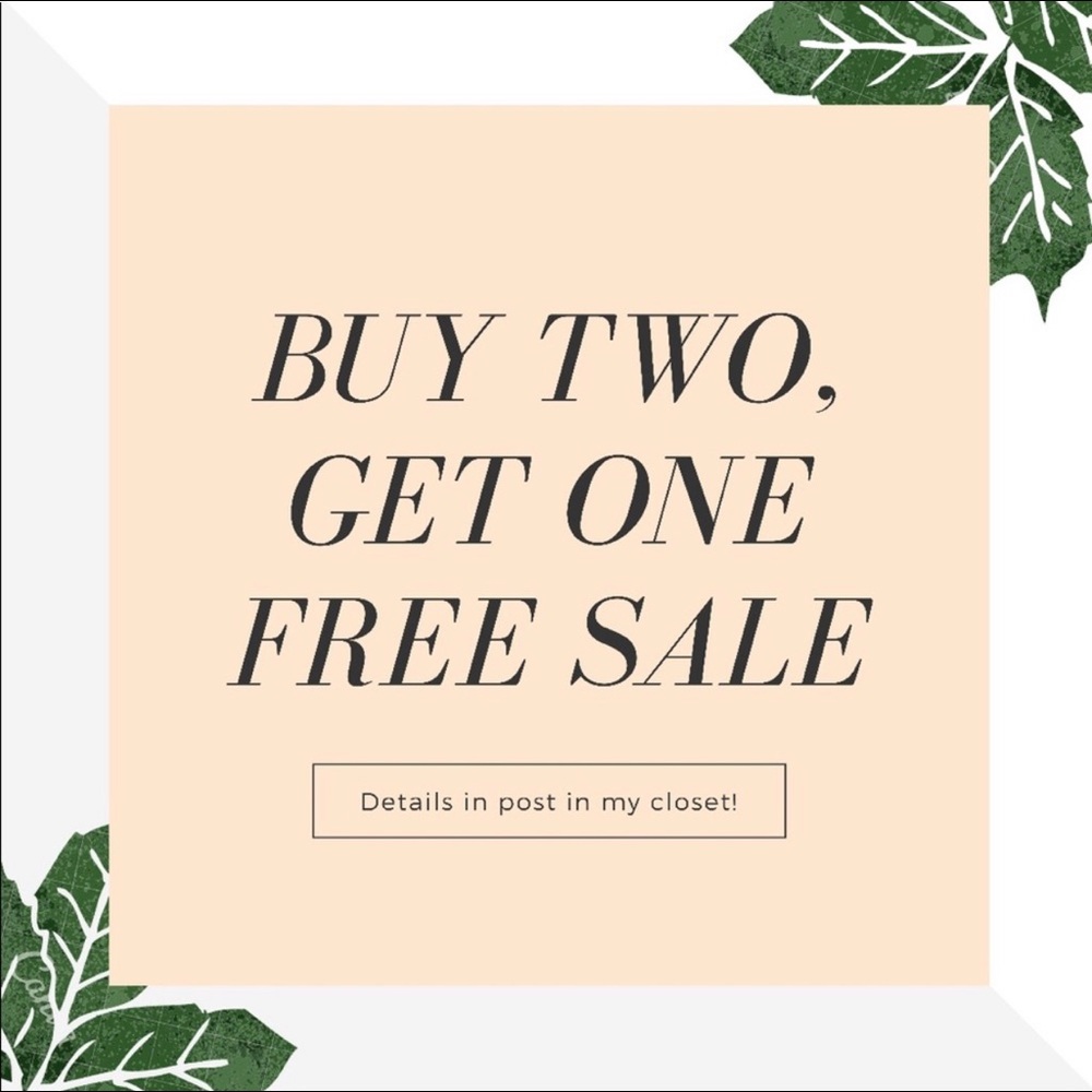 🤩✨🛍BUY TWO GET ONE FREE🛍✨🤩